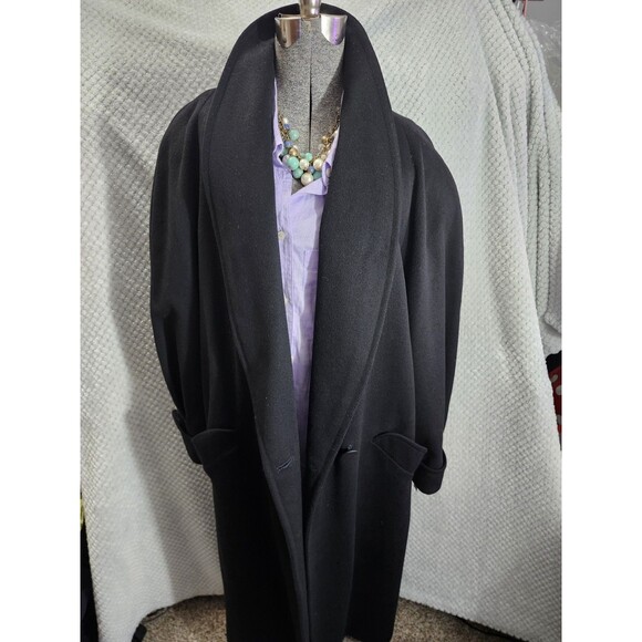 Ashley Scott Vintage Wool Coat Womens Vintage Long Overcoat Classic USA XL - Picture 2 of 5